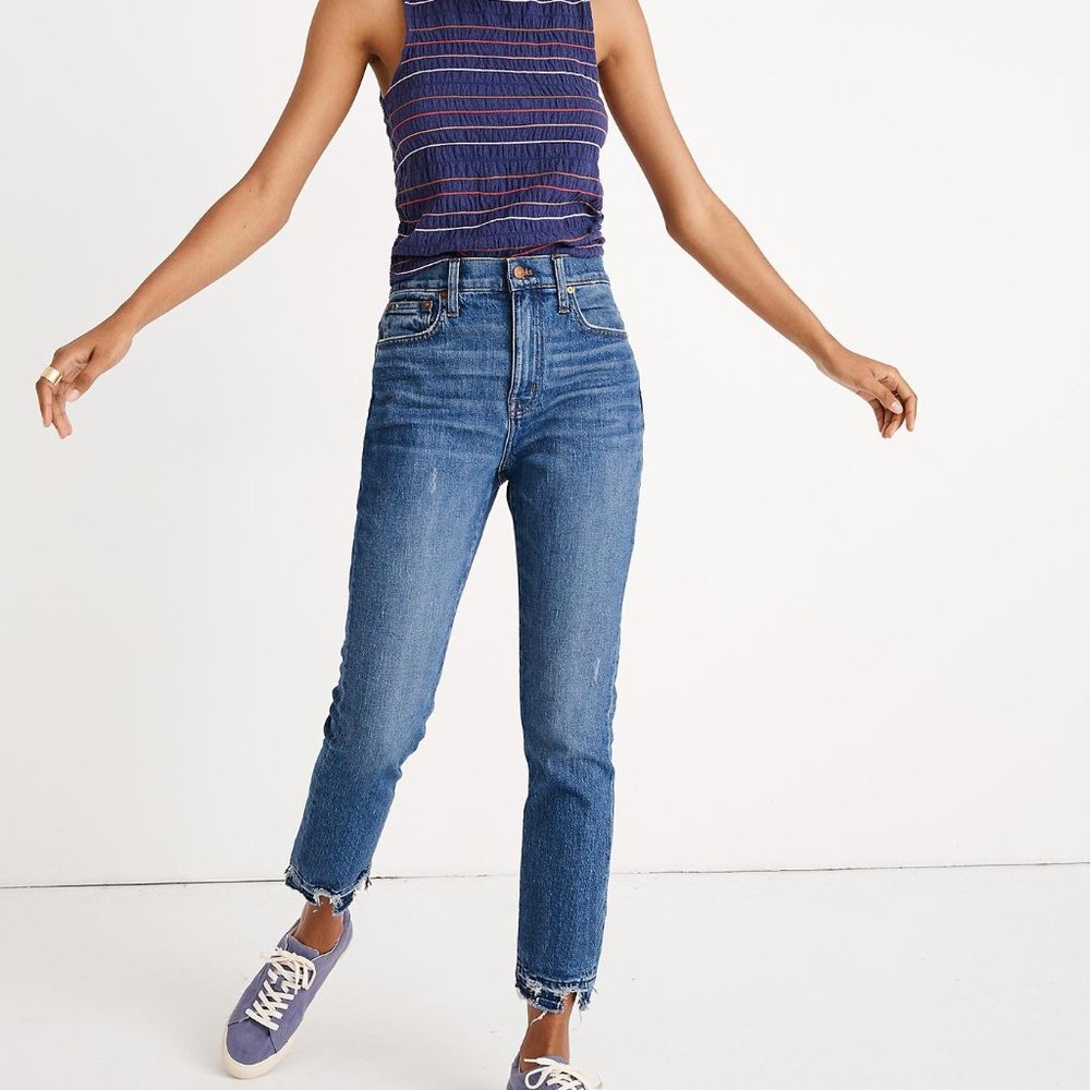 Madewell High Rise Slim Boyjean - 24 Petite